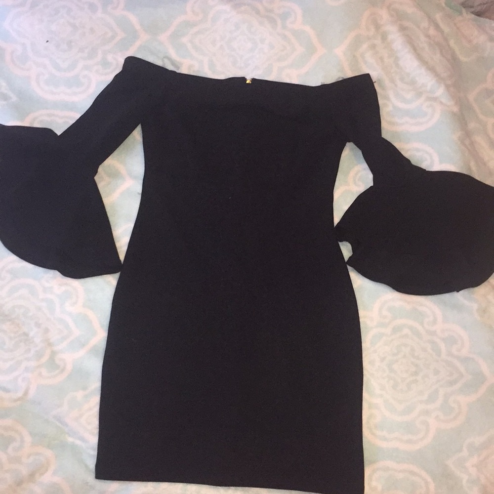 very formal black dress